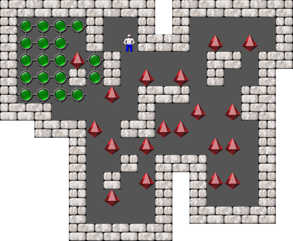 Sokoban Mass Remodel level 1392